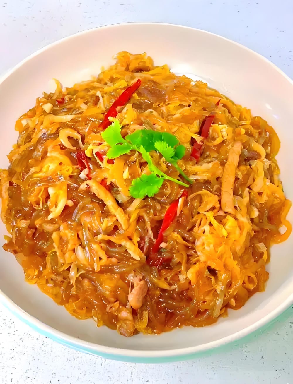 99. Жареная лапша с кислой капустой